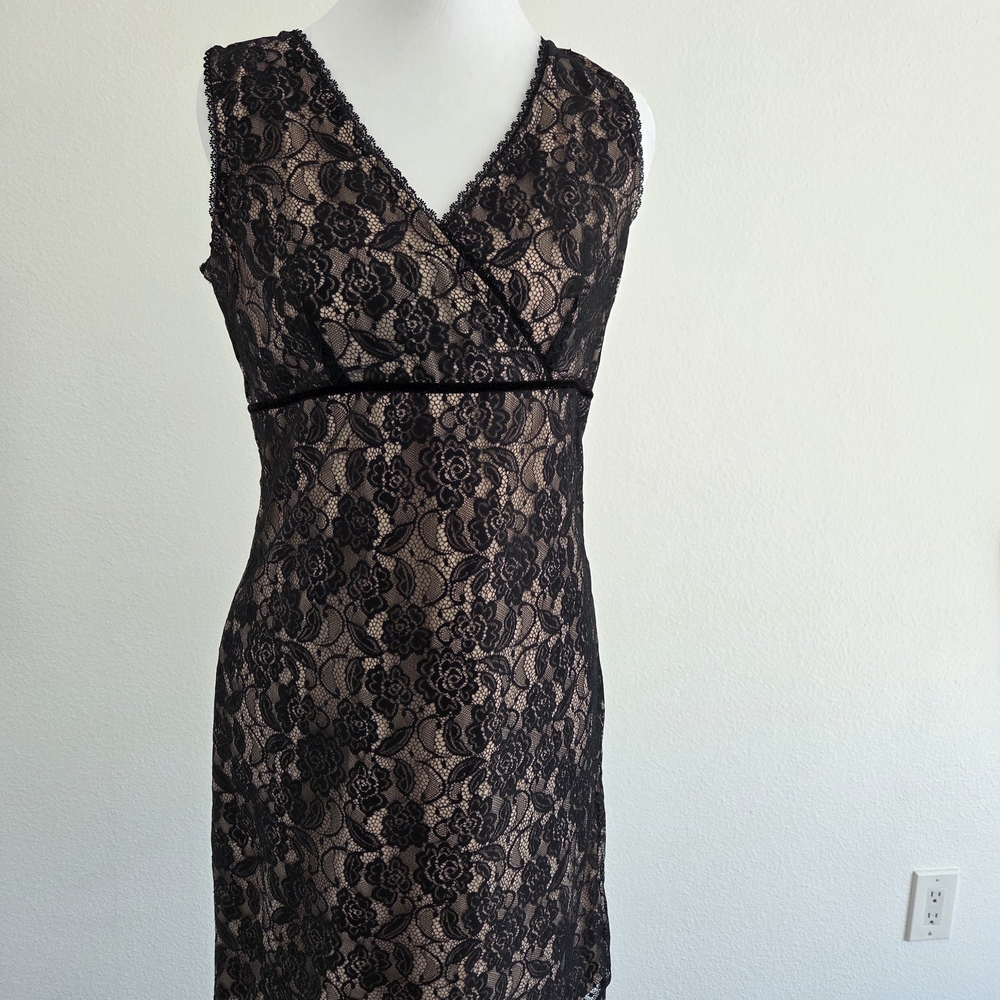 LOFT Black Lace Dress